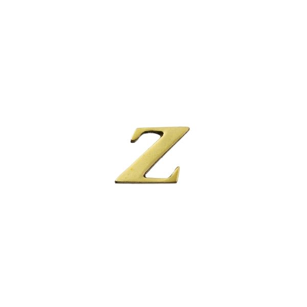光 真鍮ゴールド文字 大文字 「Z」 天地約20mm QL20ーZ QL20-Z 1