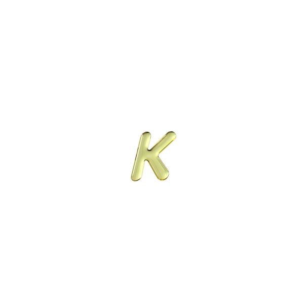 光 ゴールドメタル文字 「K」 天地35mm×1mm GM35ーK GM35-K 1個（直送品）