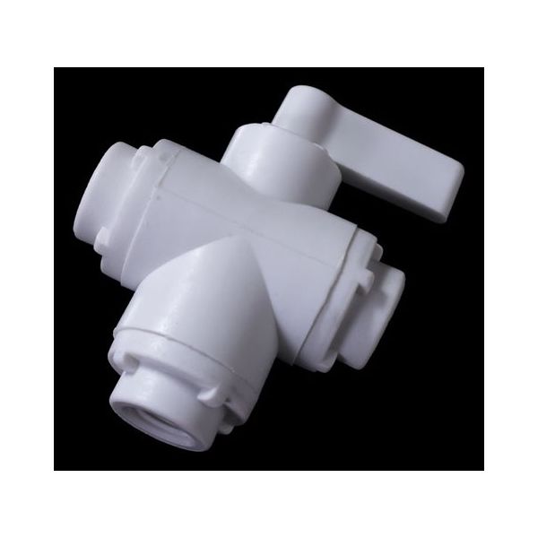 アイシス PPボールバルブ 3方 1/8NPTメスネジ付き 65-2105-13 1個（直送品）