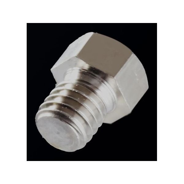 アイシス M6オスネジ付きメタルアダプター プラグ 65-2103-45 1個（直送品）