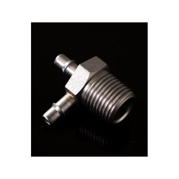 アイシス 1/8ー27NPTオスネジ付きSUSアダプター3方形 3mmチューブ用 65-2103-76 1個（直送品）