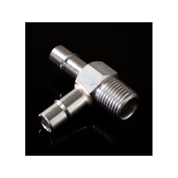 アイシス 1/8ー27NPTオスネジ付きSUSアダプター3方形 6mmチューブ用 65-2103-78 1個（直送品）