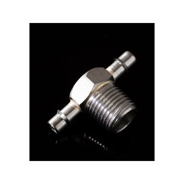 アイシス 1/8ー27NPTオスネジ付きSUSアダプターT型 4mmチューブ用 65-2103-82 1個（直送品）