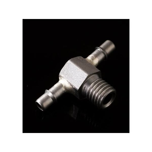 アイシス 1/4ー28UNFオスネジ付きSUSアダプターT型 3mmチューブ用 65-2104-05 1個（直送品）