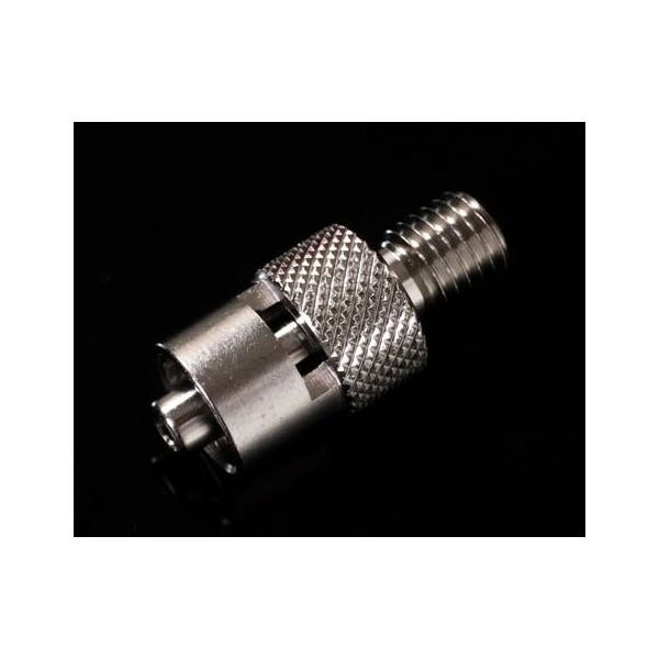 アイシス メタルルアーアダプター 1/4ー28UNFオス短:オスルアーロック 65-2104-71 1個（直送品）