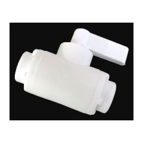 アイシス PPボールバルブ 2方 1/8NPTメスネジ付き 65-2105-07 1個（直送品）