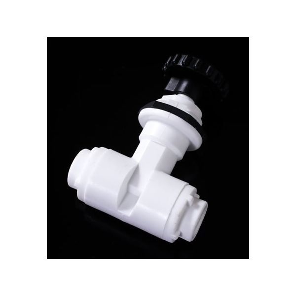 アイシス PP隔壁ニードルバルブ 1/8NPTメスネジ付き 65-2105-25 1個（直送品）