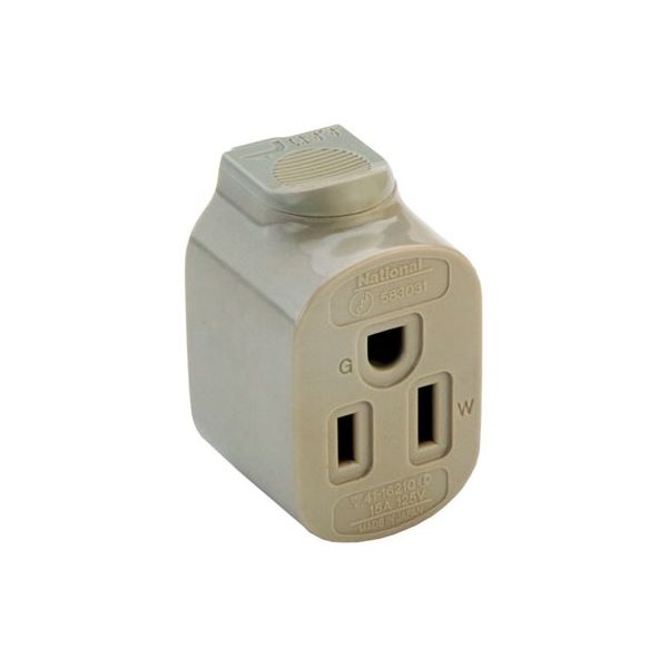 パナソニック コンセントプラグ W47×H50×D32mm 0.04kg クリームグレイ DH2670 1個 65-6482-17（直送品）