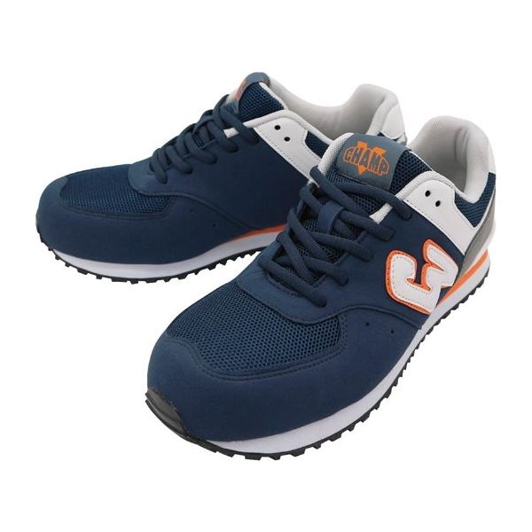 ケイワーク チャンプセーフティスニーカー ネイビー 26cm 65-2344-18 1足（直送品）