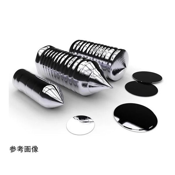 6インチ(SEMI)シリコンウェハ 研究用 [N(100)，1ー100Ω，] 片面ミラーDF品 5枚 65-3738-17 1箱(5枚)（直送品）