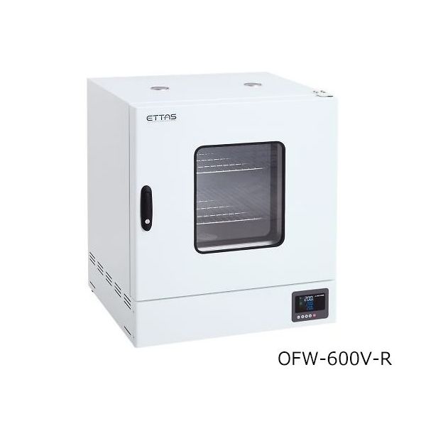 アズワン ETTAS 定温乾燥器(タイマー仕様・強制対流方式) 窓付きタイプ 右扉 出荷前バリデーション付 OFW-600V-R 1台（直送品）