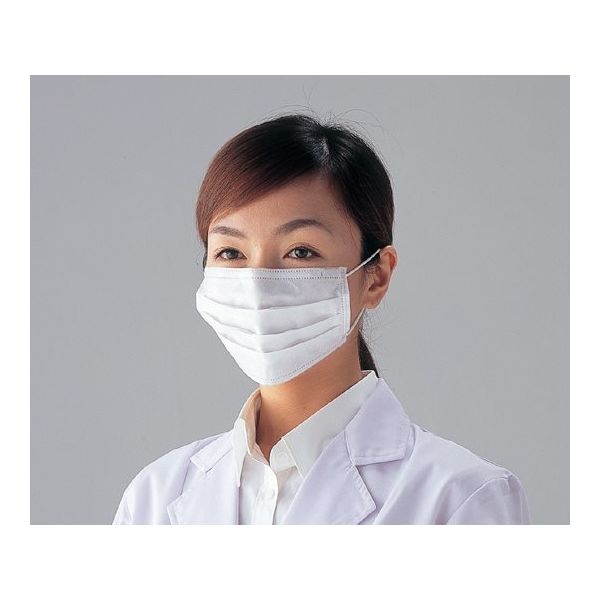 アズワン 3PLYフィットマスク(ノーズクリップ:ポリプロピレン製)50枚×48箱入 FM-301P 1ケース(2400枚)（直送品）