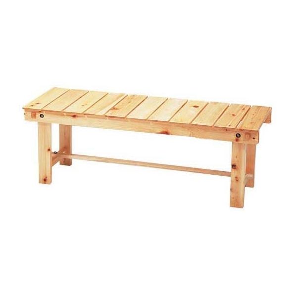 ヤマコー 白木 縁台 62-6300-96 1個（直送品）