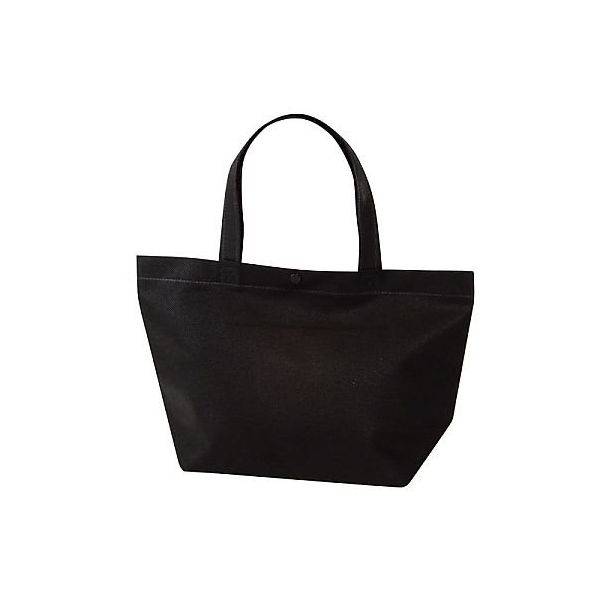 アズワン 不織布バッグ 船底ホック付き 特小 黒 200枚入 65-9398-39 1箱(200枚)（直送品）