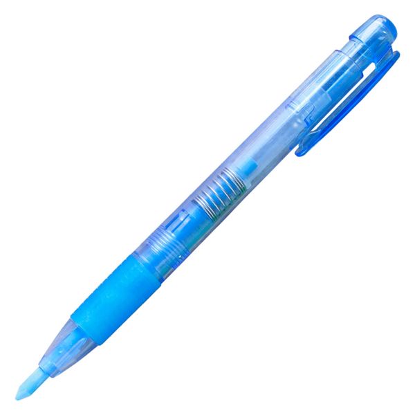 日本紐釦貿易 ノック式水性チャコペン 4.0mm芯 本体＋芯（ブルー）1本入 SDY5438　5個（直送品）