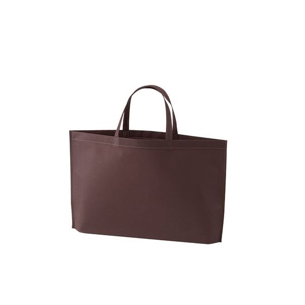 アズワン 不織布バッグ 底マチA4横 ダークブラウン 63-1290-48 1箱(100枚)（直送品）