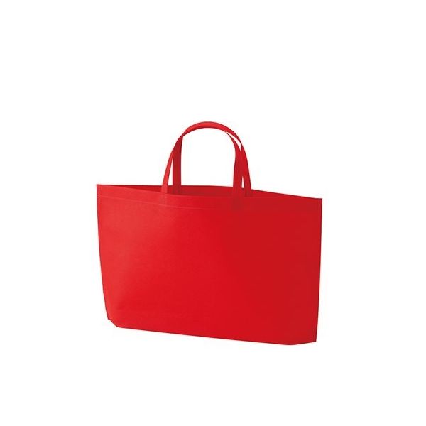 アズワン 不織布バッグ 底マチA4横 赤 63-1290-52 1箱(100枚)（直送品）