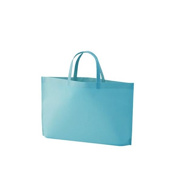 アズワン 不織布バッグ 底マチA4横 ライトブルー 63-1290-56 1箱(100枚)（直送品）