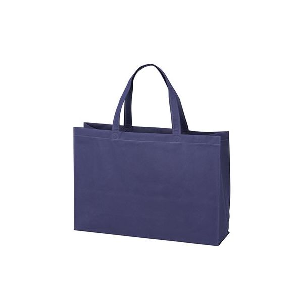 アズワン 不織布バッグ 角底中横 紺 63-1290-74 1箱(100枚)（直送品）