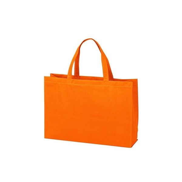 アズワン 不織布バッグ 角底中横 オレンジ 63-1290-79 1箱(100枚)（直送品）