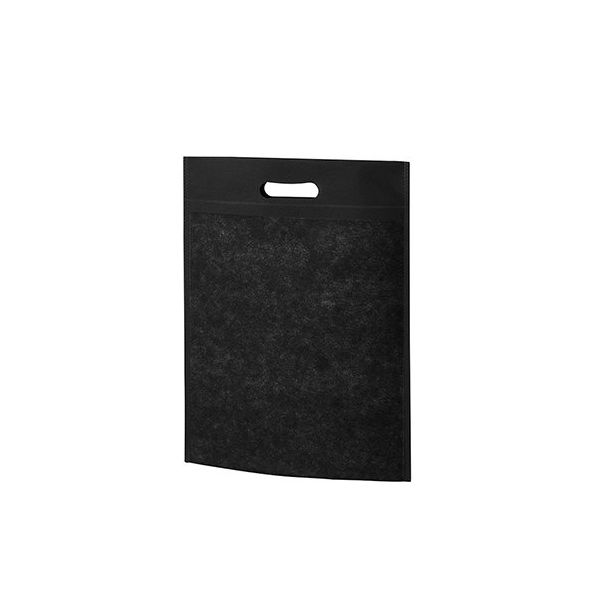 アズワン 不織布バッグ 小判抜きA4マチ無 黒 63-1290-24 1箱(100枚)（直送品）