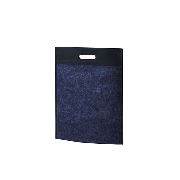 アズワン 不織布バッグ 小判抜きA4マチ無 紺 63-1290-26 1箱(100枚)（直送品）