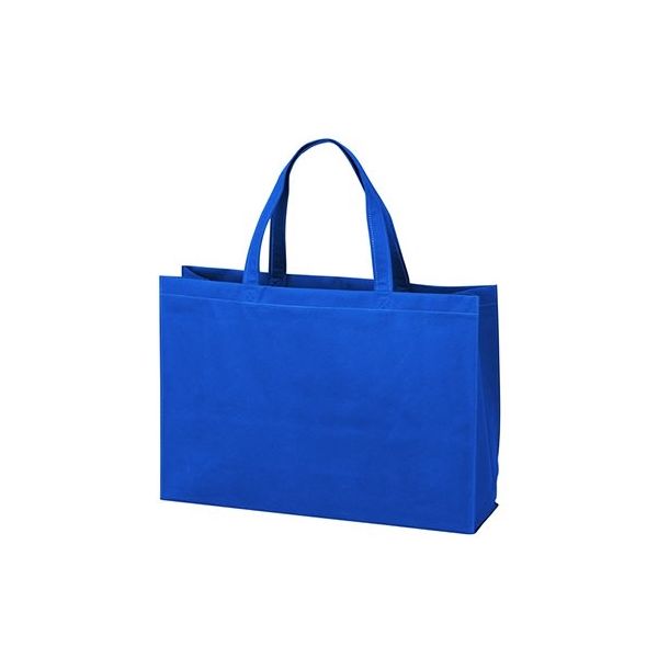 アズワン 不織布バッグ 角底中横 ブルー 63-1290-84 1箱(100枚)（直送品）