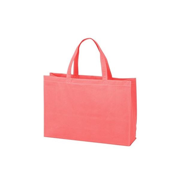 アズワン 不織布バッグ 角底中横 ピンク 63-1290-83 1箱(100枚)（直送品）