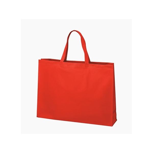 アズワン 不織布バッグ 角底 大 赤 63-1290-93 1箱(100枚)（直送品）