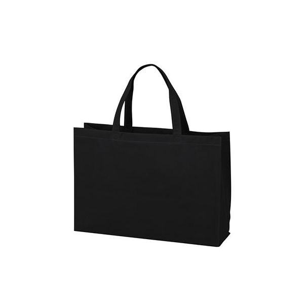 アズワン 不織布バッグ 角底中横 厚タイプ 黒 63-1291-09 1箱(100枚)（直送品）