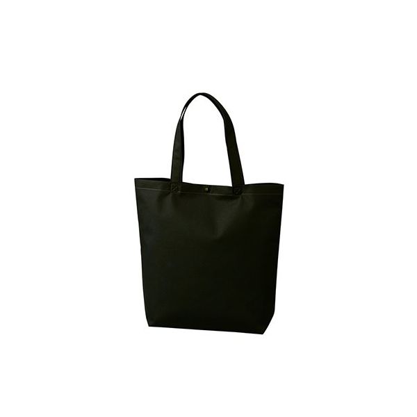 アズワン 不織布バッグ 船底ホック付きA4縦 黒 63-1291-27 1箱(100枚)（直送品）