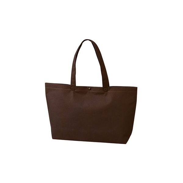 アズワン 不織布バッグ 船底ホック付きA4横 ダークブラウン 63-1291-44 1箱(100枚)（直送品）