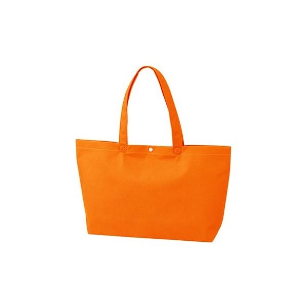 アズワン 不織布バッグ 船底ホック付きA4横 オレンジ 63-1291-47 1箱(100枚)（直送品）