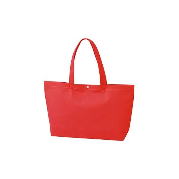 アズワン 不織布バッグ 船底ホック付きA4横 赤 63-1291-48 1箱(100枚)（直送品）