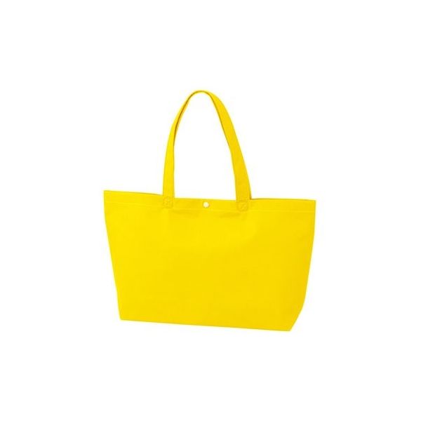 アズワン 不織布バッグ 船底ホック付きA4横 イエロー 63-1291-50 1箱(100枚)（直送品）