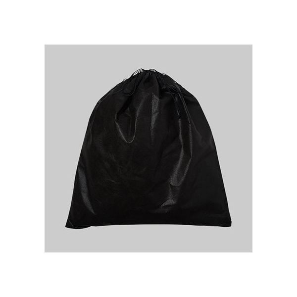 アズワン 不織布インナー巾着 黒 L 63-1291-60 1箱(100枚)（直送品）