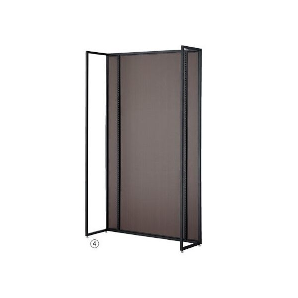 アズワン UR壁面タイプ W120×H210cm 【本体 】【ブラック枠×ダークブラウンパネル】 63-3366-44 1台（直送品）