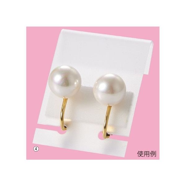 アズワン イヤリング用台紙S 半透明 100枚 63-3374-16 1箱(100枚)（直送品）