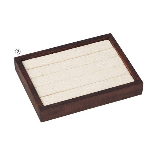 アズワン ウッドトレイ 台紙ディスプレイ台 S ブラウン 63-3374-30 1台（直送品）