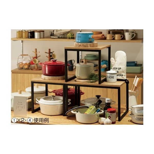 アズワン スチール製コの字ディスプレイ W45cm ラスティック 63-3375-44 1個（直送品）