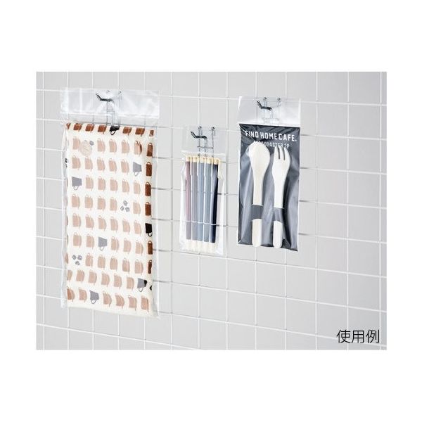 アズワン 透明袋 クリア ヘッダー付き 12×20cm 100枚 63-3383-75 1箱(100枚)（直送品）