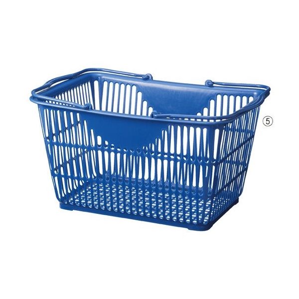 アズワン 買物カゴ(28リットル) インディゴブルー 10個 63-3390-95 1個(10個)（直送品）