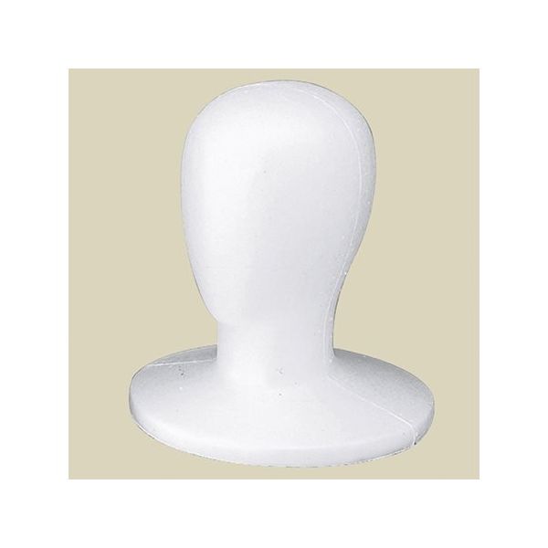 アズワン マネキンヘッド 白 顔なし 63-5724-51 1個（直送品）