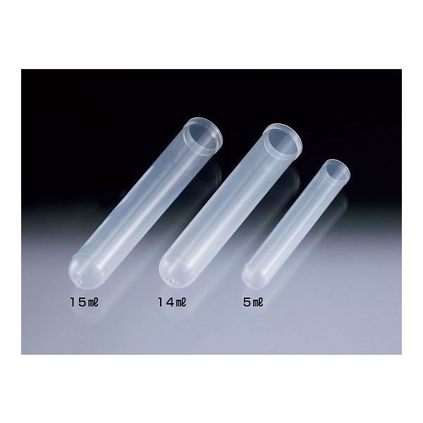 サンプラテック エコノプラスチック試験管 φ12×75 (500本) 26471 1組(500本) 64-3680-04（直送品）