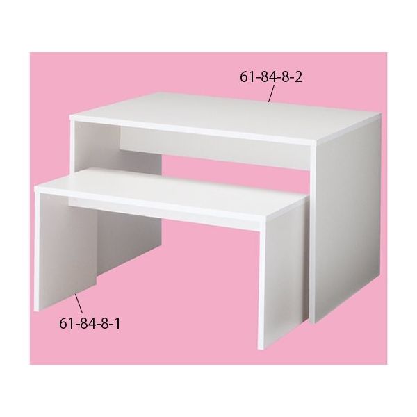 アズワン コの字ネストテーブル ホワイト W120 63-5728-31 1台（直送品）