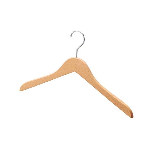 アズワン 木製 ハンガー 木地仕上 平型 W38cm 60本 63-5726-19 1セット(60本)（直送品）