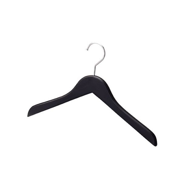 アズワン 木製 ハンガー 黒平型 W42cm 10本 63-5726-22 1セット(10本)（直送品）