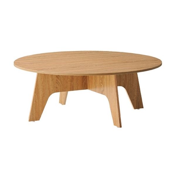 アズワン 木製ラウンドテーブル下段 φ120cm 63-5727-11 1台（直送品）