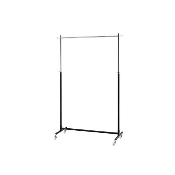 アズワン 組立式シングルハンガー 黒 W90cmタイプ 単輪キャスター新仕様 63-5728-36 1台（直送品）