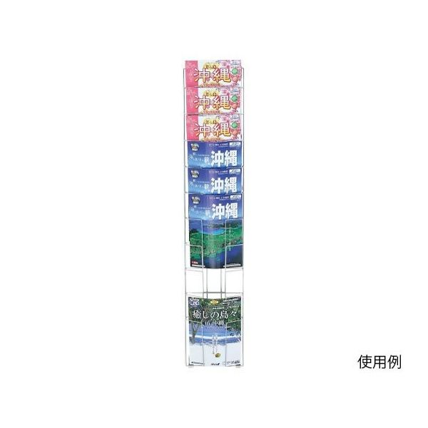 ハヤノ産業 壁掛ラック A4判 1列10段 FPRW-21 1台 64-0957-69（直送品）